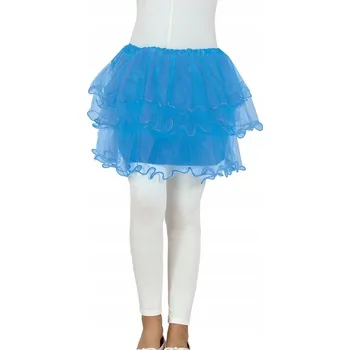 Dívčí sukně DÍVČÍ SUKNĚ TUTU MODRÁ TYL 32 CM VÍLA BALETKA DISCO
