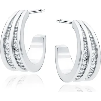 Náušnice Dámské stříbrné náušnice ALOE