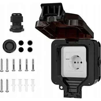 Elektrická zásuvka VENKOVNÍ ELEKTRICKÁ ZÁSUVKA ZAHRADNÍ VODOTĚSNÁ S INDIKÁTOREM