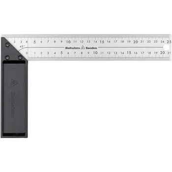 Úhloměr SOLA Úhelník SRK plast s 45o úhlovým plotem 300 x 145mm