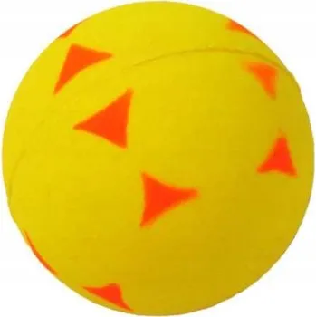 Hračka pro psa Hračka míček trojúhelníky Happet 57mm žlutý