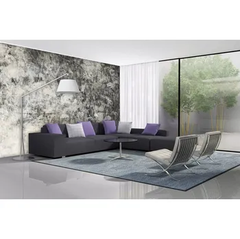 Fototapeta DIMEX | Samolepicí vliesová fototapeta na zeď Přírodní šedý abstrakt MA-5-0361 | 375 x 250 cm | černá, šedá + Samolepicí vliesová fototapeta na stěnu DIMEX Přírodní šedý abstrakt MA50361 v rozměru 375 x 250 cm