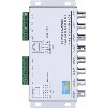 Bezpečnostní kamera 8kanálový pasivní video vysílač po kroucené dvoulinke 720P