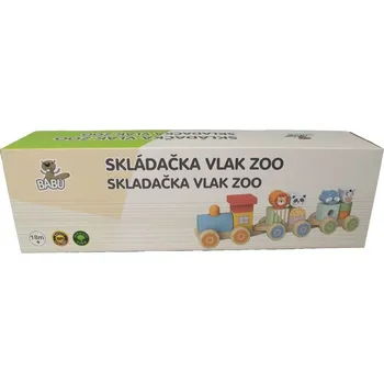 Vláček a vláčkodráha Babu Dřevěný vláček safari