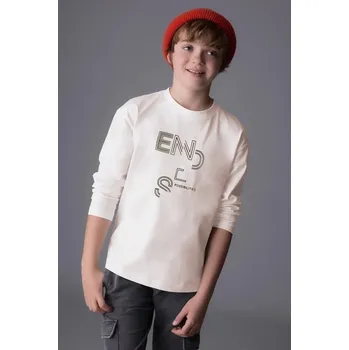 Dětská móda Tričko s dlouhým rukávem Mayoral 842.7E.Junior.9BYA bílá 00X, vel. 140