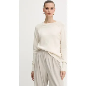 Pánský svetr Svetr z vlněné směsi Silvian Heach PICOULANE GPA25233MA béžová 01X, vel. XL