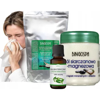 Sůl do koupele NA NACHLAZENÍ RÝMU HOREČKU CHŘIPKU ZÁNĚT DUTIN solné koupele bez receptu