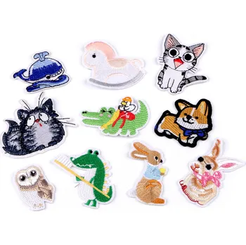 Nažehlovačky zvířátka mix Balení: 10 ks, Varianta: mix - 8596475303279