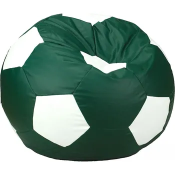 Taburet Sedací vak - míč 70 cm - tmavězelená + bílá