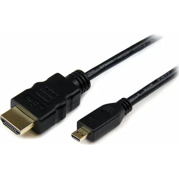 Video kabel StarTech HDMI Micro - HDMI kabel 1m černý (HDADMM1M)