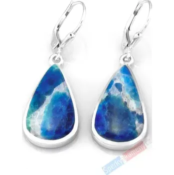 Náušnice Stříbrné náušnice (Ag 925/1000) s afghanitem QAA, kapky cca 24 x 14 mm, RARITA (AFT1392U)