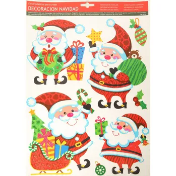 Vánoční dekorace Samolepicí samolepicí na okno Mikuláše