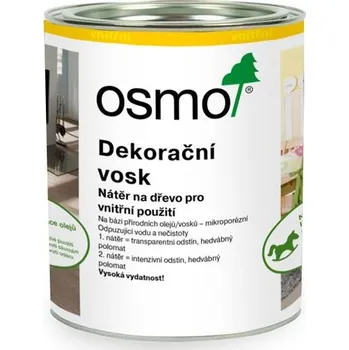 barva a nátěr na dřevo Osmo 3118 Dekorační vosk transparentní šedý granit 0,75 l