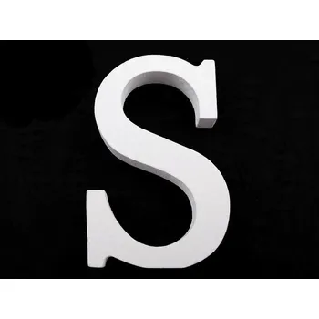 Obraz 1 Ks bílá dřevěná dekorace - písmeno abecedy