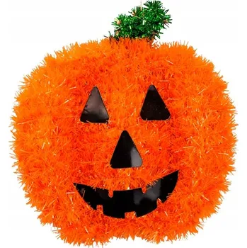 Party dekorace DEKORACE DÝNĚ HALLOWEEN ORANŽOVÁ USMĚVAVÁ STRAŠIDELNÁ 26 X 28 CM