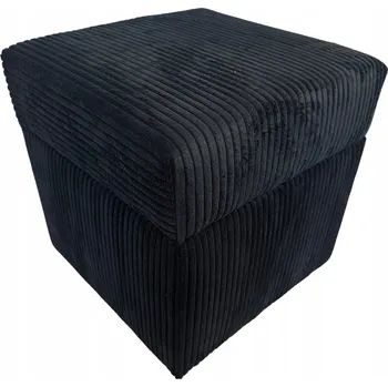 Taburet Čalouněný Taburet Max Mebels , černý