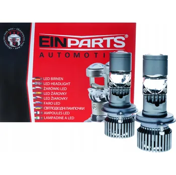 Povinná bezpečnostní výbava LED ŽÁROVKY H4 S HD ČOČKOU 6000K CANBUS (Bi-LED)