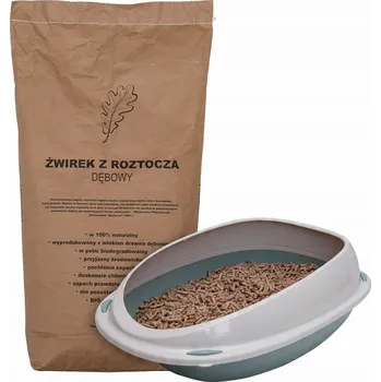 Stelivo Dubové, přírodní, dřevěné, nehrudkující, eko 40 L pro kočky králíka