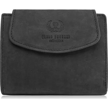 Peněženka Paolo Peruzzi dámská peněženka z pravé kůže černá