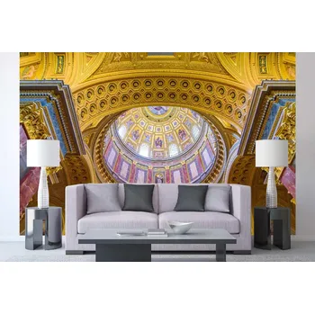 Fototapeta DIMEX | Samolepicí vliesová fototapeta na zeď Bazilika sv. Štěpána MA-5-0966 | 375 x 250 cm | vícebarevná, modrá, červená, žlutá + Samolepicí vliesová fototapeta na stěnu DIMEX Bazilika sv. Štěpána MA50966 v rozměru 375 x 250 cm