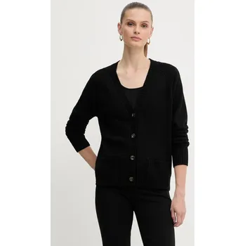 Dámský svetr Kardigan s příměsí vlny Silvian Heach MATHIS GPA25234CD černá 99X, vel. L