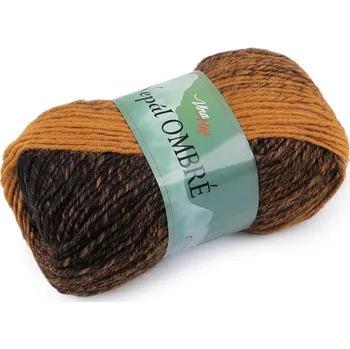 Galanterie Pletací příze Nepál ombré 100 g Balení: 1 ks, Varianta: 5 (7407) béžová tm. - 8594180815926