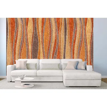 Fototapeta DIMEX | Samolepicí vliesová fototapeta na zeď Podzimní vzor MA-5-1456 | 375 x 250 cm | červená, oranžová, hnědá + Samolepicí vliesová fototapeta na stěnu DIMEX Podzimní vzor MA51456 v rozměru 375 x 250 cm