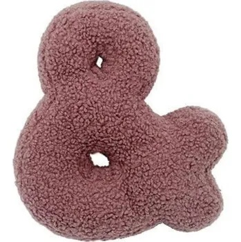 Dekorace do dětského pokoje MEALINI Plyšový znak Růžový &