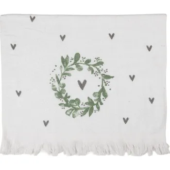 Ručník Clayre & Eef - Kuchyňský ručník HEARTS CTLNL