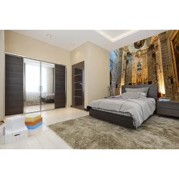 Fototapeta DIMEX | Samolepicí vliesová fototapeta na zeď Katedrála MA-5-0894 | 375 x 250 cm | vícebarevná, bílá, béžová, hnědá + Samolepicí vliesová fototapeta na stěnu DIMEX Katedrála MA50894 v rozměru 375 x 250 cm