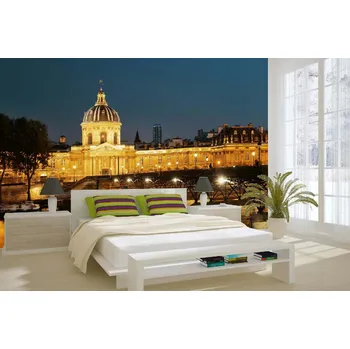 Fototapeta DIMEX | Samolepicí vliesová fototapeta na zeď Řeka Seina MA-5-1144 | 375 x 250 cm | béžová, černá, šedá + Samolepicí vliesová fototapeta na stěnu DIMEX Řeka Seina MA51144 v rozměru 375 x 250 cm