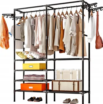 Věšák Stojací věšák kovový Renew Force černý