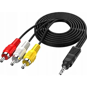 Audio kabel Kabel Interlook AV-C1.5M-B minijack (3,5 mm) na 3x RCA (cinch) 1,5 m