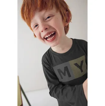 Dívčí tričko Bavlněné tričko s dlouhým rukávem Mayoral 173.5C.Mini.9BYA černá 99X, vel. 92