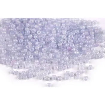 Šperk Rokajl 8/0 - 3 mm frosted AB Balení: 50 g, Varianta: M172A bílo-fialková - 8596475587631