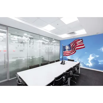 Fototapeta DIMEX | Samolepicí vliesová fototapeta na zeď Americká vlajka ve větru MA-5-1497 | 375 x 250 cm | modrá, červená, bílá + Samolepicí vliesová fototapeta na stěnu DIMEX Americká vlajka ve větru MA51497 v rozměru 375 x 250 cm