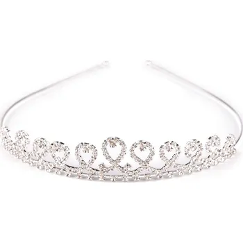 Čelenka Štrasová čelenka / korunka do vlasů Balení: 1 ks, Varianta: 2 crystal - 8596475620406