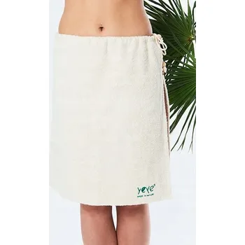 Prostěradlo Sukně do sauny FROTÉ OEKO-TEX Standard YEYE Made in Nature Ecru L