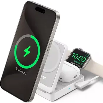 Bezdrátová nabíječka 3v1 Anker MagGo B2557 15W bílá