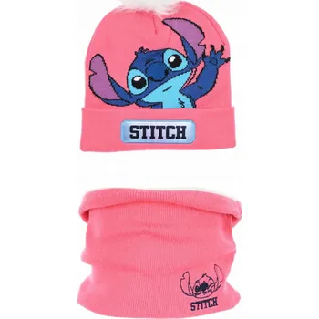 Čepice Disney - Lilo a Stitch zimní set pro dívky vel. 52 cm