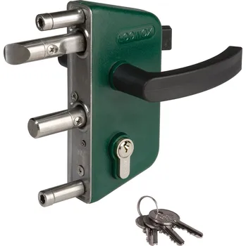 PILECKÝ s.r.o. - Zámek zahradní LAKZ40-P1 LOCINOX - zelený
