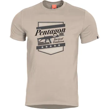 Pánská móda Pentagon® Tactical Pánské tričko PENTAGON® ACR, Barva: Khaki, Velikost: XL