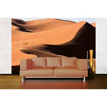 Fototapeta DIMEX | Samolepicí vliesová fototapeta na zeď Osvětlené písečné duny MA-5-1837 | 375 x 250 cm | černá, oranžová, hnědá + Samolepicí vliesová fototapeta na stěnu DIMEX Osvětlené písečné duny MA51837 v rozměru 375 x 250 cm
