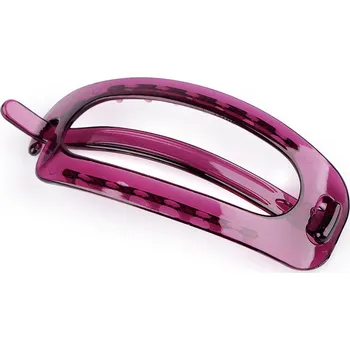 Velká spona do vlasů se zoubky Balení: 1 ks, Varianta: 2 růžovofialová - 8596475601191