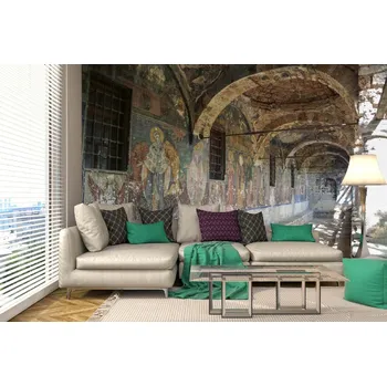 Fototapeta DIMEX | Samolepicí vliesová fototapeta na zeď Fresky MA-5-0990 | 375 x 250 cm | vícebarevná, béžová, hnědá + Samolepicí vliesová fototapeta na stěnu DIMEX Fresky MA50990 v rozměru 375 x 250 cm