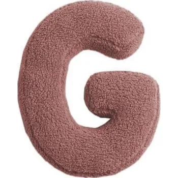 Dekorace do dětského pokoje MEALINI Plyšové písmeno Růžové G