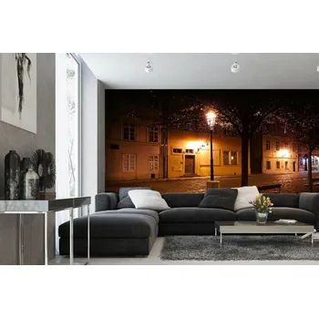 Fototapeta DIMEX | Samolepicí vliesová fototapeta na zeď Kampa Praha MA-5-0746 | 375 x 250 cm | černá, žlutá, šedá + Samolepicí vliesová fototapeta na stěnu DIMEX Kampa Praha MA50746 v rozměru 375 x 250 cm