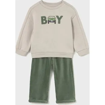 Dětská tepláková souprava Mayoral zelená barva, 2513 2513.3C.Baby.9BYA 77X, vel. 68