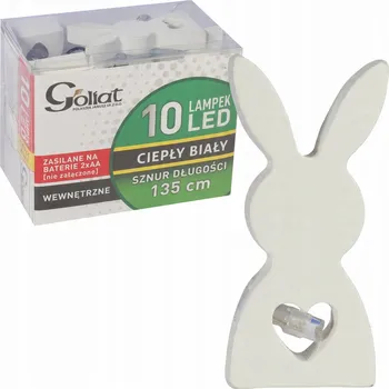 Vánoční dekorace Světelný řetěz Goliat 135 cm na baterie, bílý