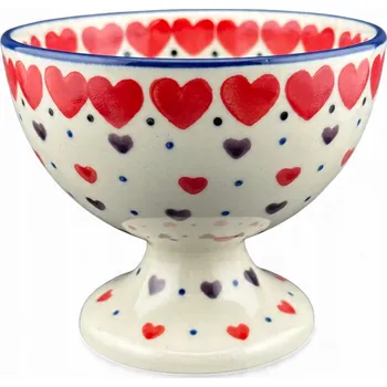 Pohár na zmrzlinu , miska na zmrzlinu, dezertní Srdíčka 2108 Bolesławiec